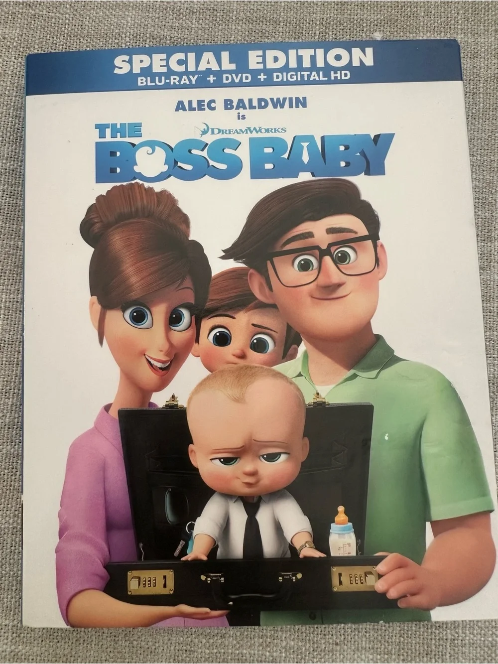 The Boss Baby DVD + Blu-Ray Special Edition 2-Disc Set DreamWorks Animated Movie